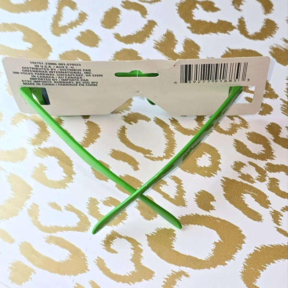 Kids Retro Style Green Sunglasses with UV Protection